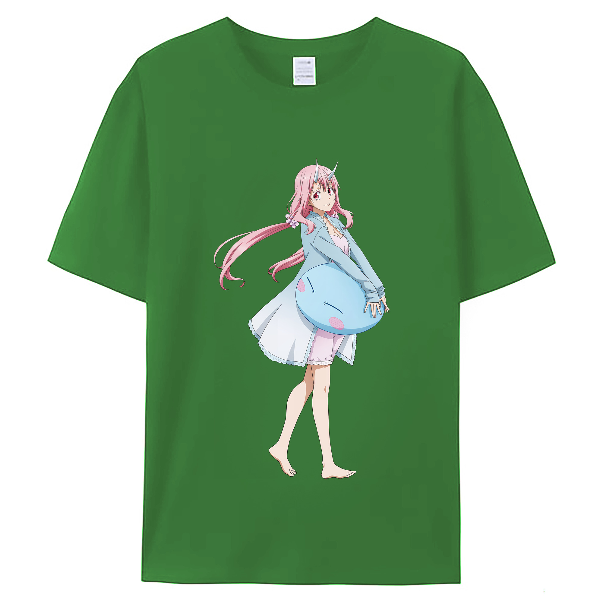 （画像用） 転スラ Regarding Reincarnated to Slime レディースカジュアルプリントTシャツ（綿100％）